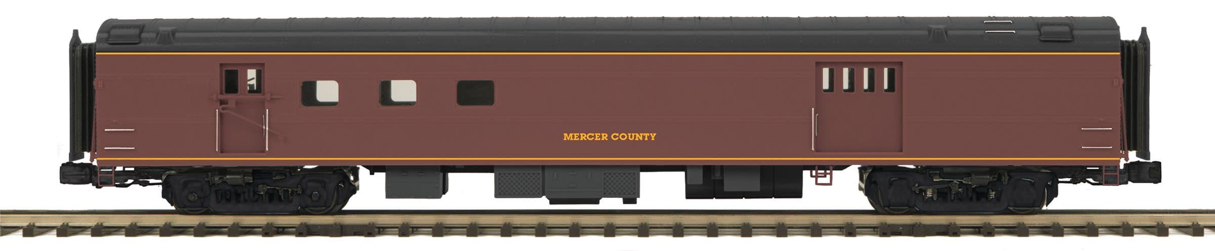 MTH 20-64174 Norfolk & Western 70' Streamlined (Smooth) 7 Car Pass Set & RPO-Second hand-M5045