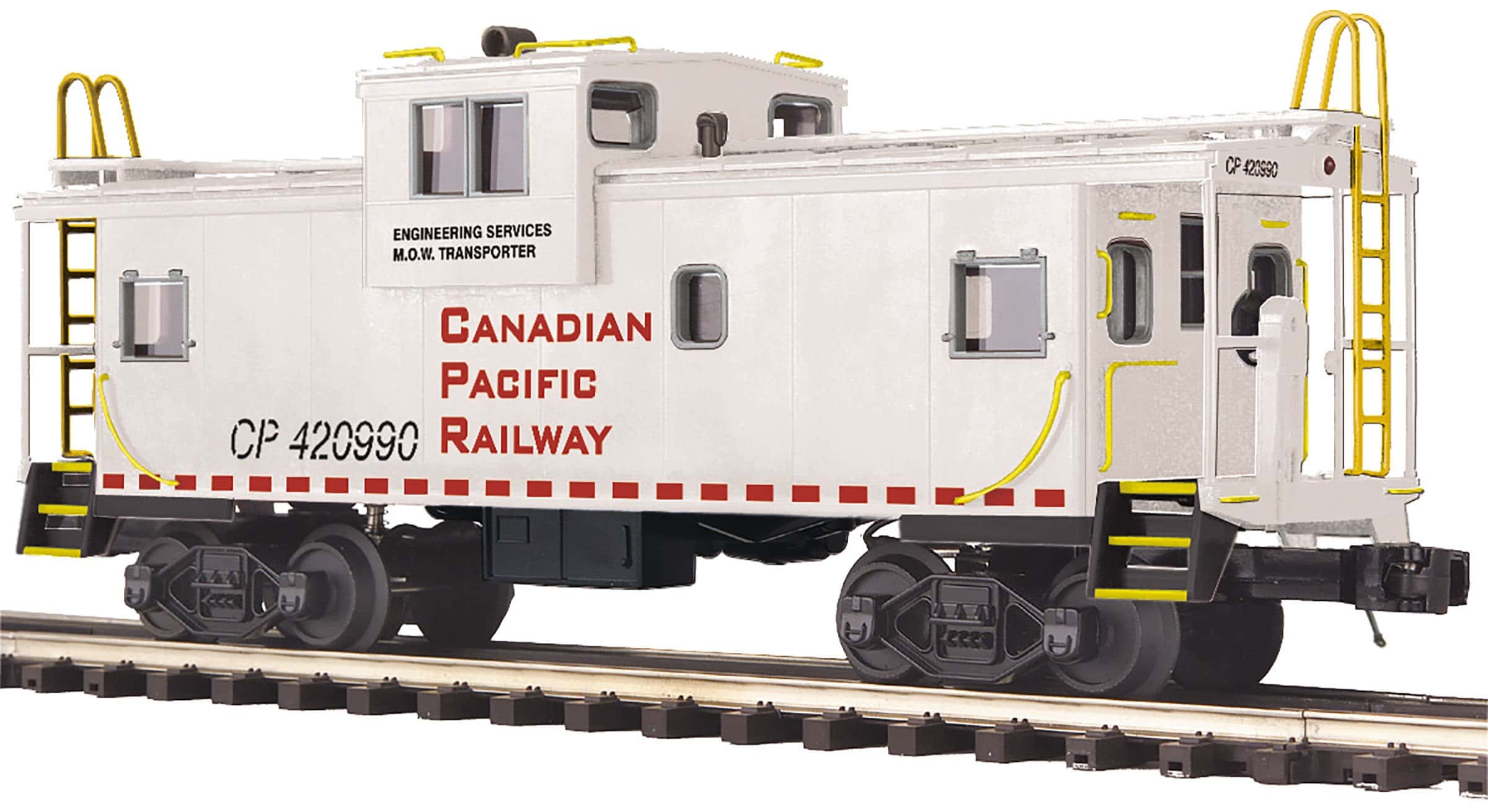 MTH 20-91675 Canadian Pacific Extended Vision Caboose-Second hand-M5081