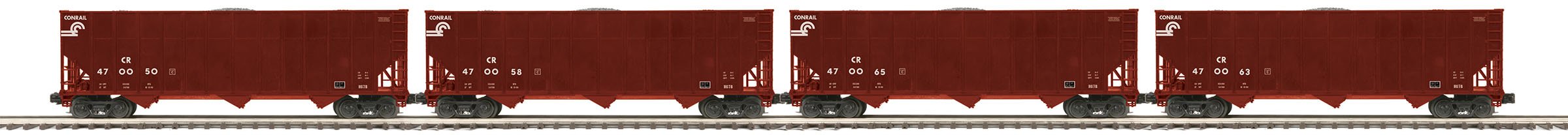 MTH 20-92229 & 20-92230 Conrail Coke Hopper Car w/ Load  8 Car Set-Second hand-M5237