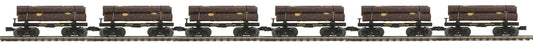 MTH 20-92326 - Premier - Skeleton Flat Car "Western Maryland" w/ Log Load Set #2 - MrMuffin'sTrains