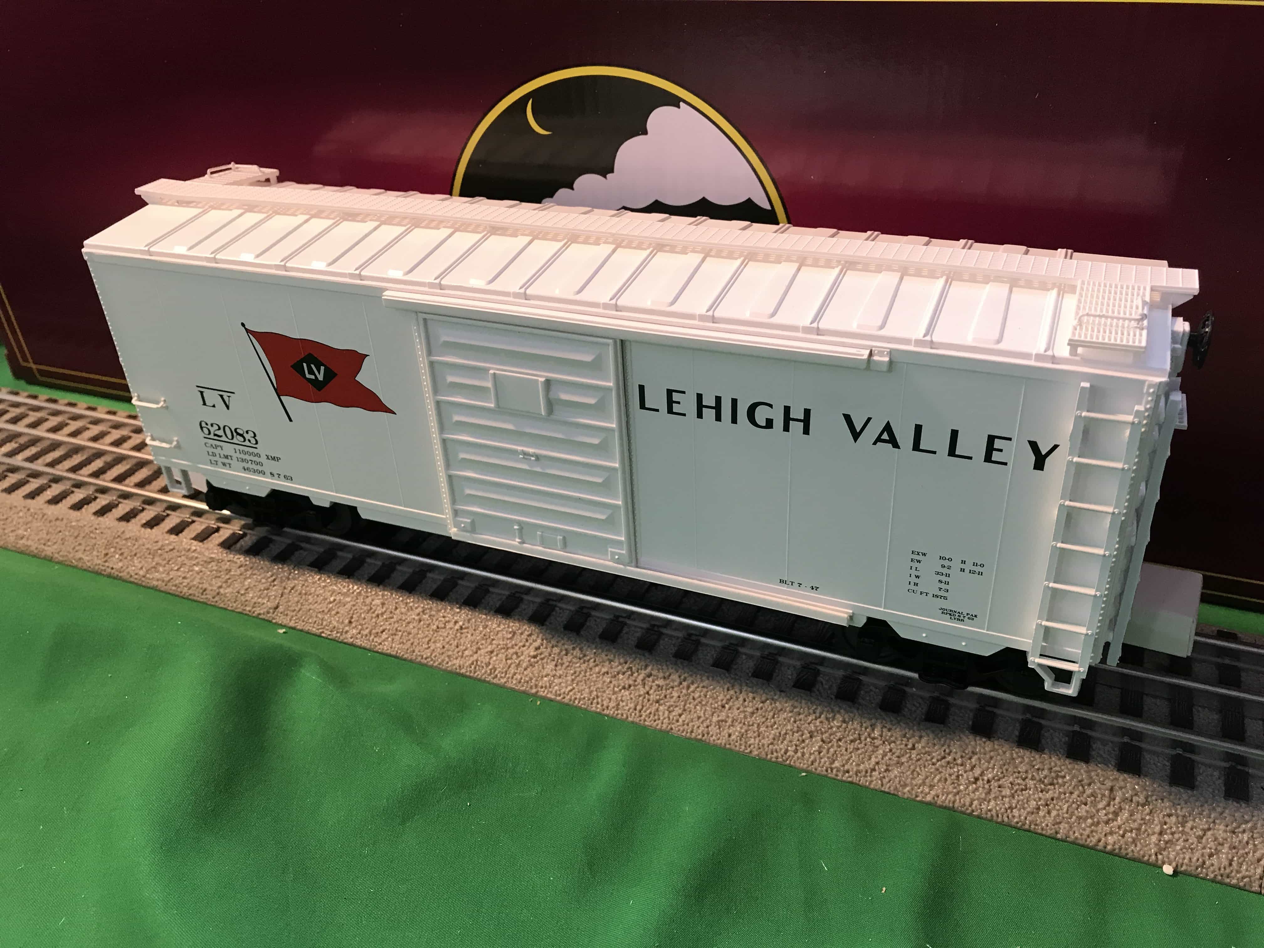 MTH 20-93778 Lehigh Valley 40' AAR Box Car-2 Car Set-Second hand-M5354