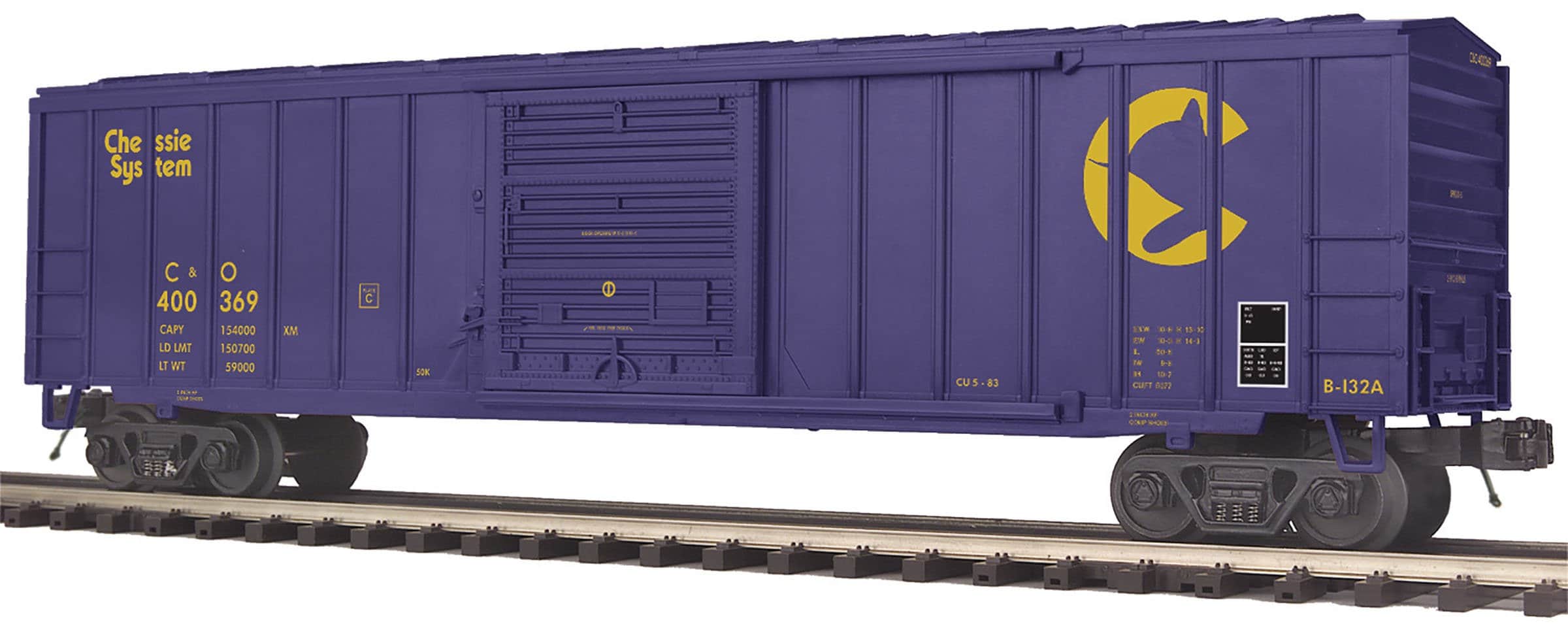 MTH 20-93875 Chessie 50' Box Car-Second hand-M5126