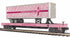 MTH 20-95396 Cancer Awareness Flat Car w/ 40' Trailer-2 Car Set-Second hand-M5460