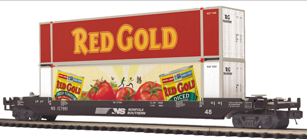 MTH 20-95787 - Premier - Husky Stack Car "Norfolk Southern" #157861 - Custom Run for MrMuffin'sTrains