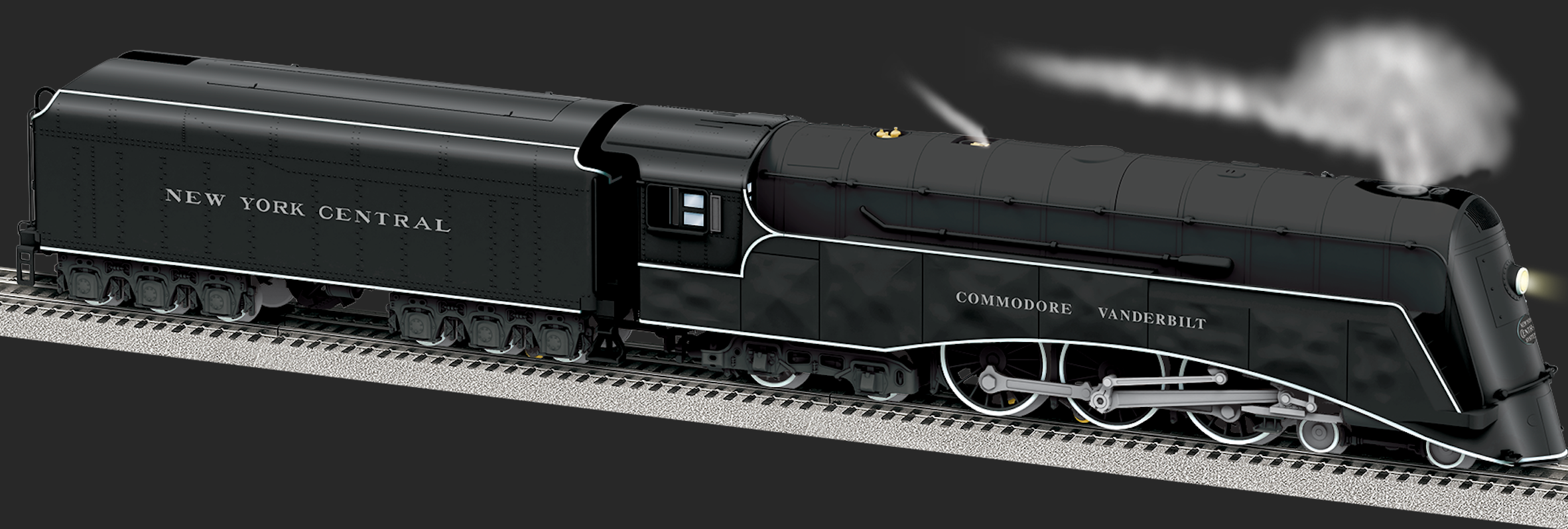 Lionel 2531870 - Vision Line Commodore Vanderbilt Hudson Steam Locomotive "New York Central" (All Black) - Custom Run for MrMuffin'sTrains