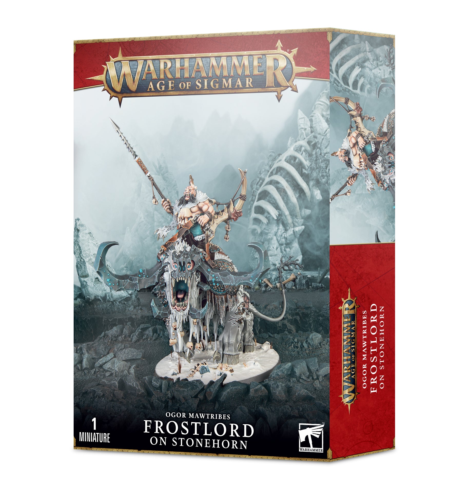 Games Workshop 95-12 - Age of Sigmar - Ogor Mawtribes: Frostlord on Stonehorn