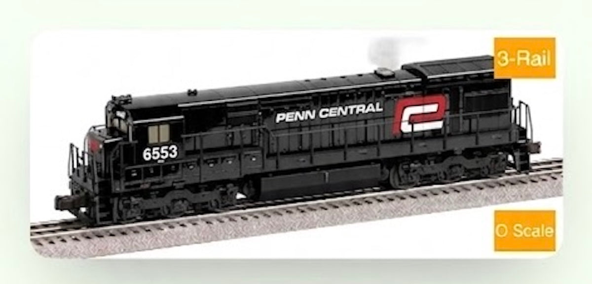 Lionel 2722PC - Legacy - U33C Diesel Locomotive "Penn Central" #6553 - Custom Run for MrMuffin'sTrains