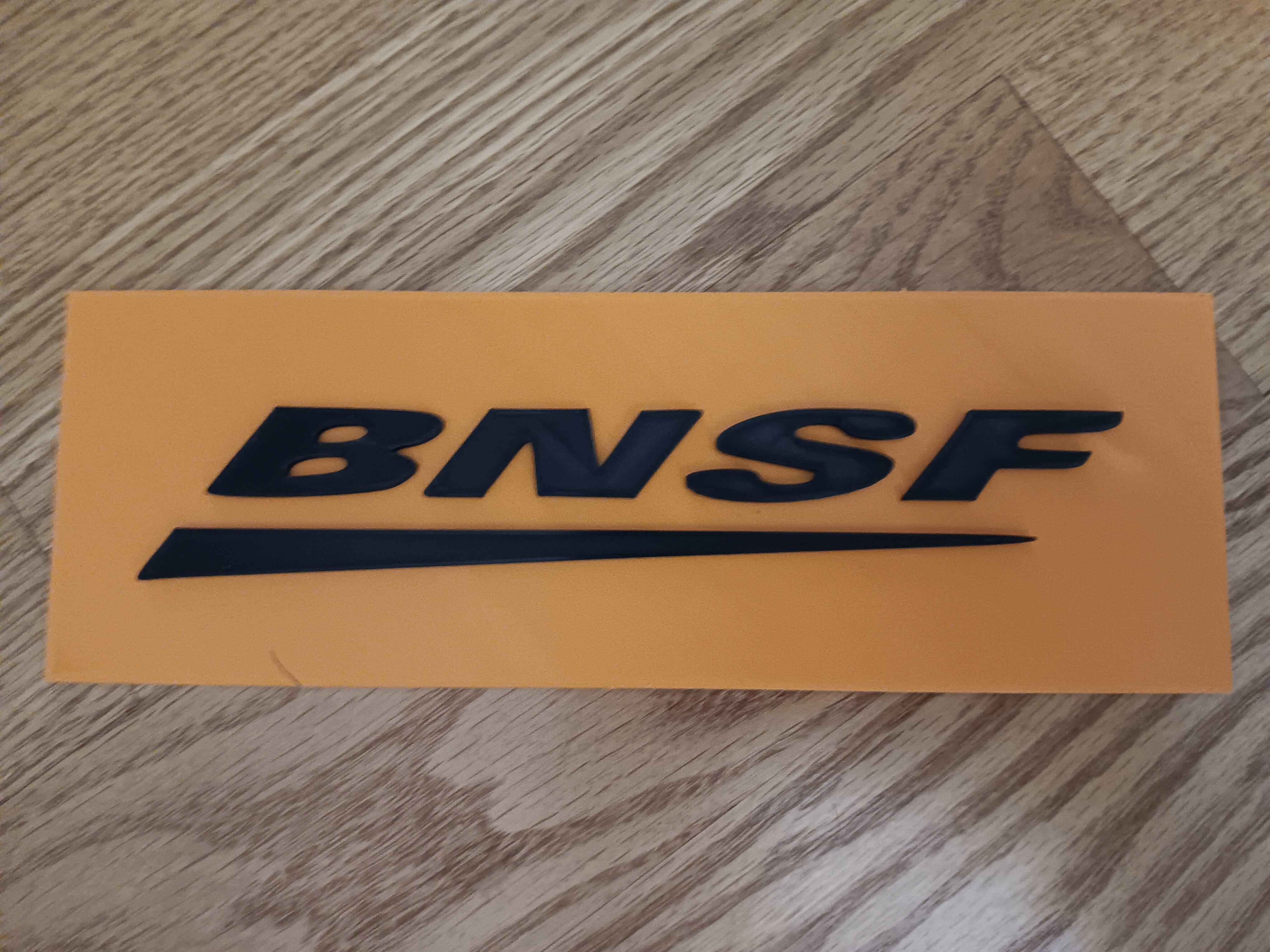 Trackside 3D 11 - 3D Printed Railroad Signs "BNSF"