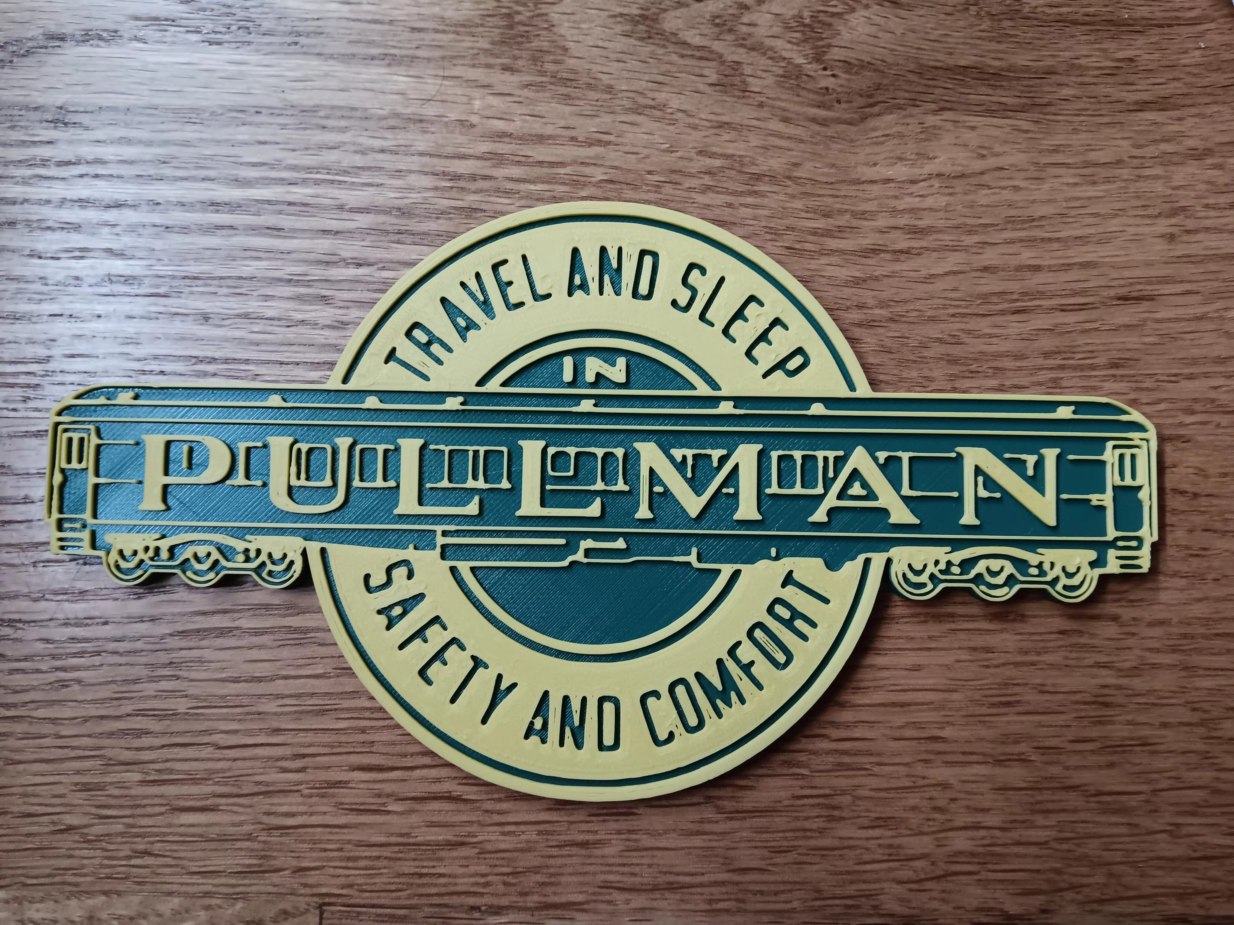 Trackside 3D #16 - 3D Printed Railroad Signs "Pullman" (Safety & Comfort)