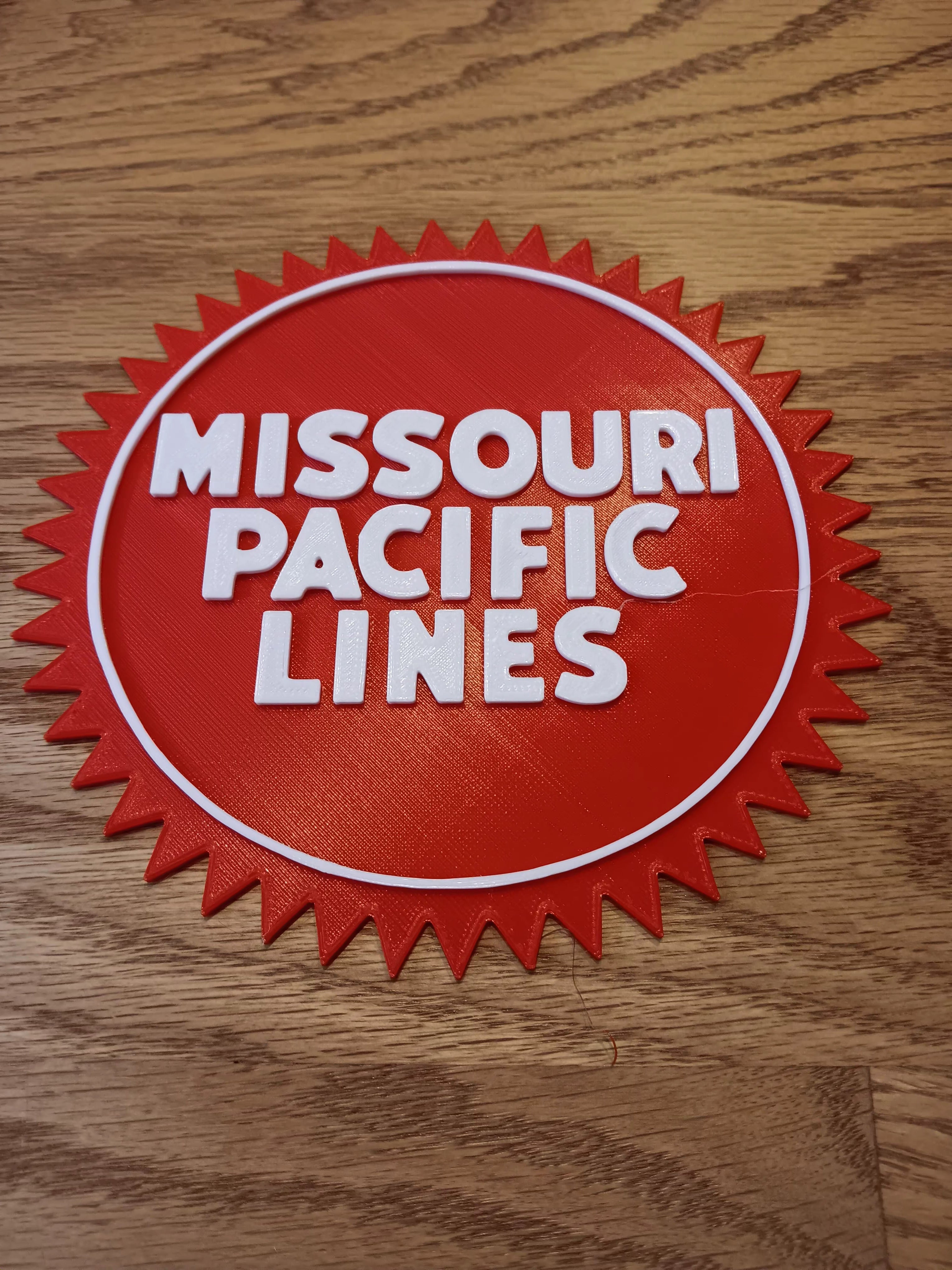 Trackside 3D #17 - 3D Printed Railroad Signs "Missouri Pacific Lines"