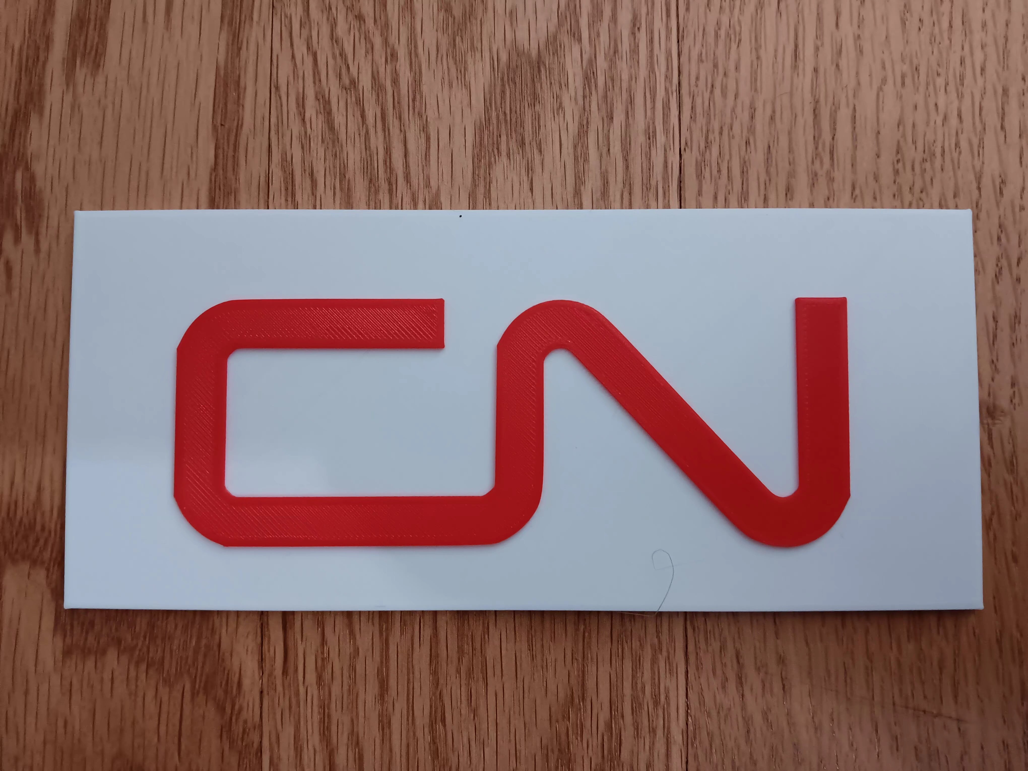 Trackside 3D #20 - 3D Printed Railroad Signs "CN"