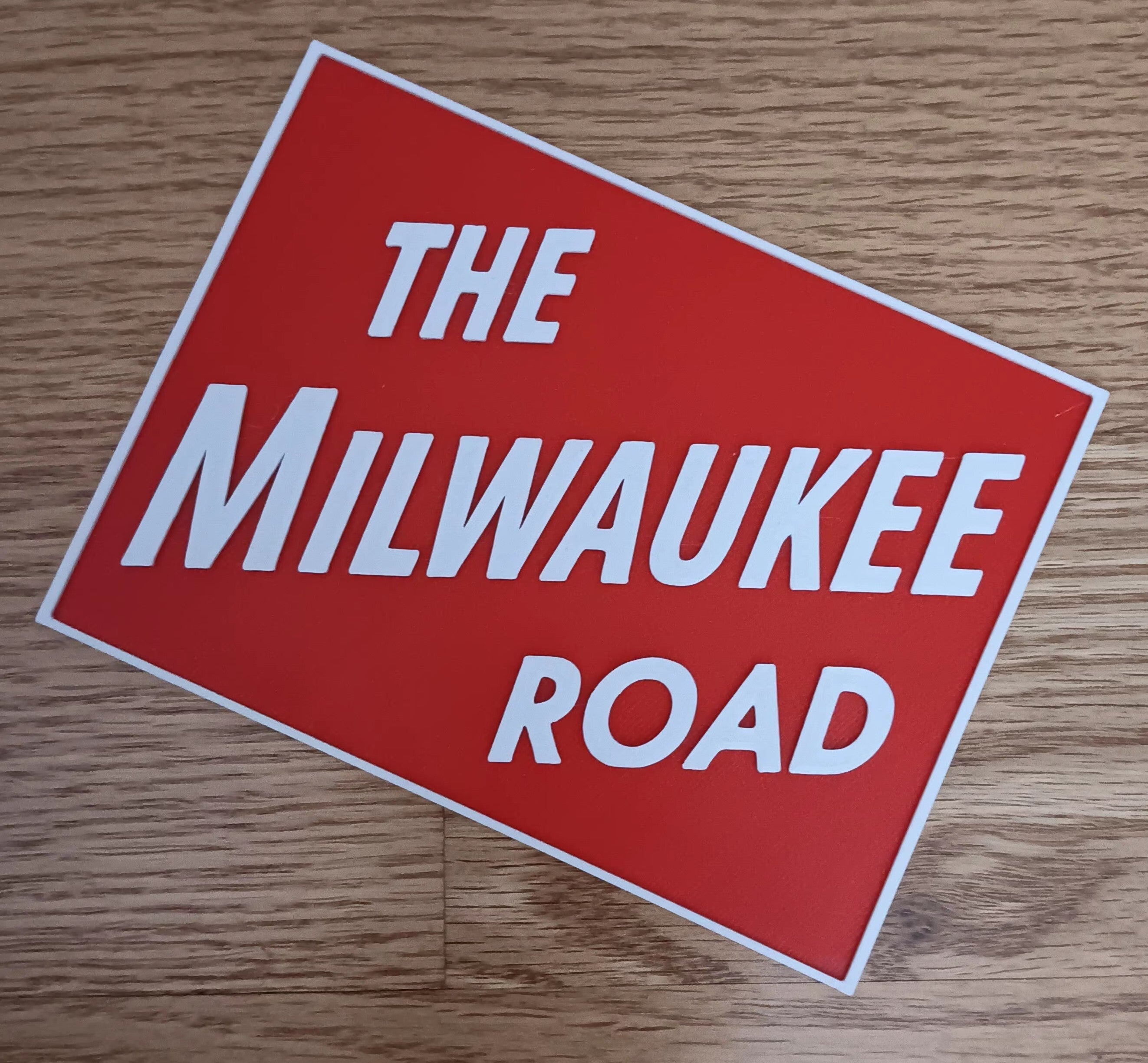 Trackside 3D 35 - 3D Printed Railroad Signs "The Milwaukee Road"