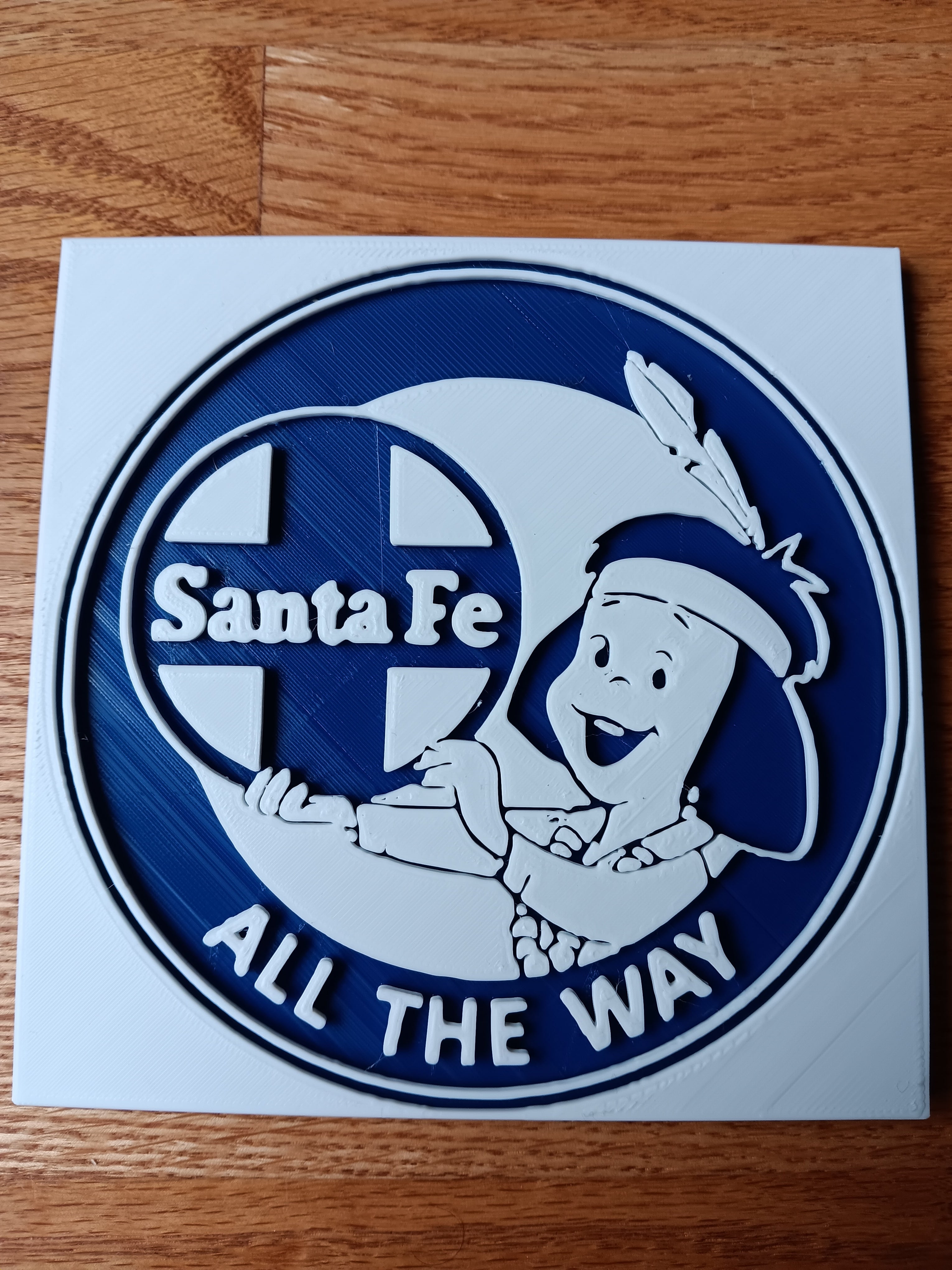 Trackside 3D #07 - 3D Printed Railroad Signs "Santa Fe" All the way