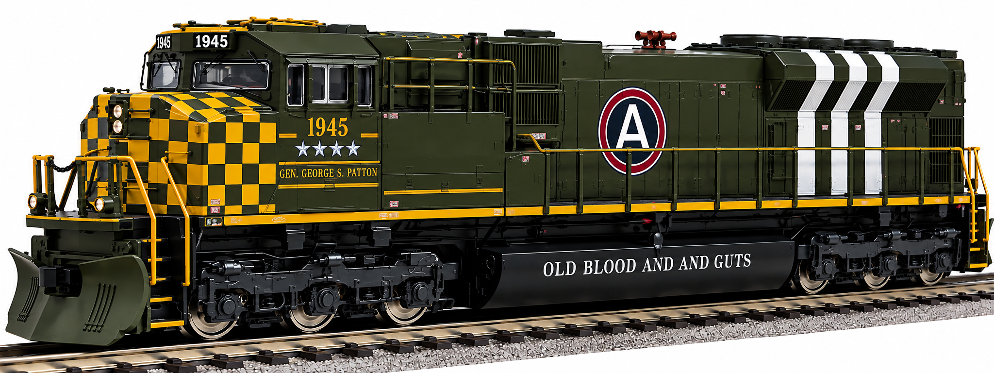 Lionel 27335USA - Legacy - SD70M Diesel Locomotive "U.S. Army" #1945 (Patton) - Custom Run for MrMuffin'sTrains
