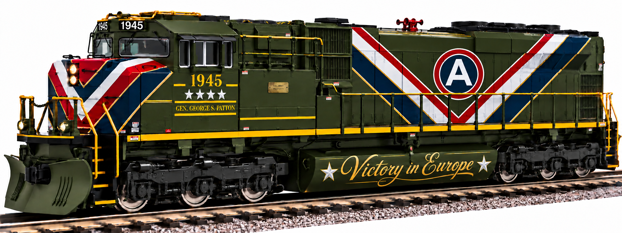 Lionel 27335USA2 - Legacy - SD70M Diesel Locomotive "U.S. Army" #1945 (Patton) - Custom Run for MrMuffin'sTrains