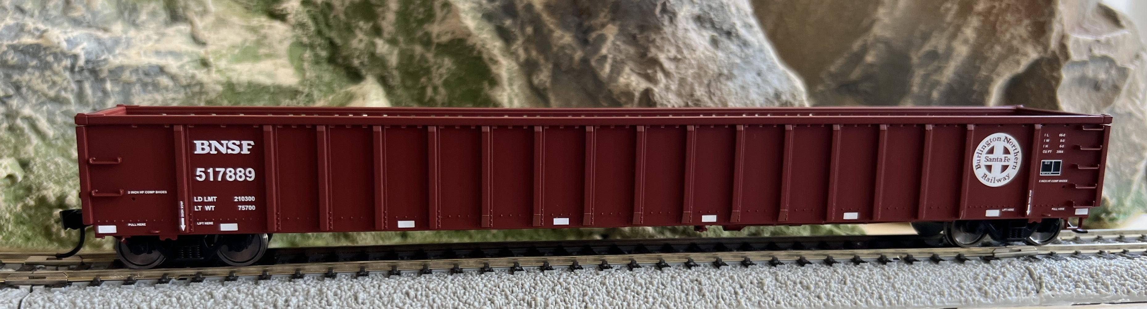 Walthers HO 910-6463 - Mainline - 68' Railgon Gondola "BNSF" #517965