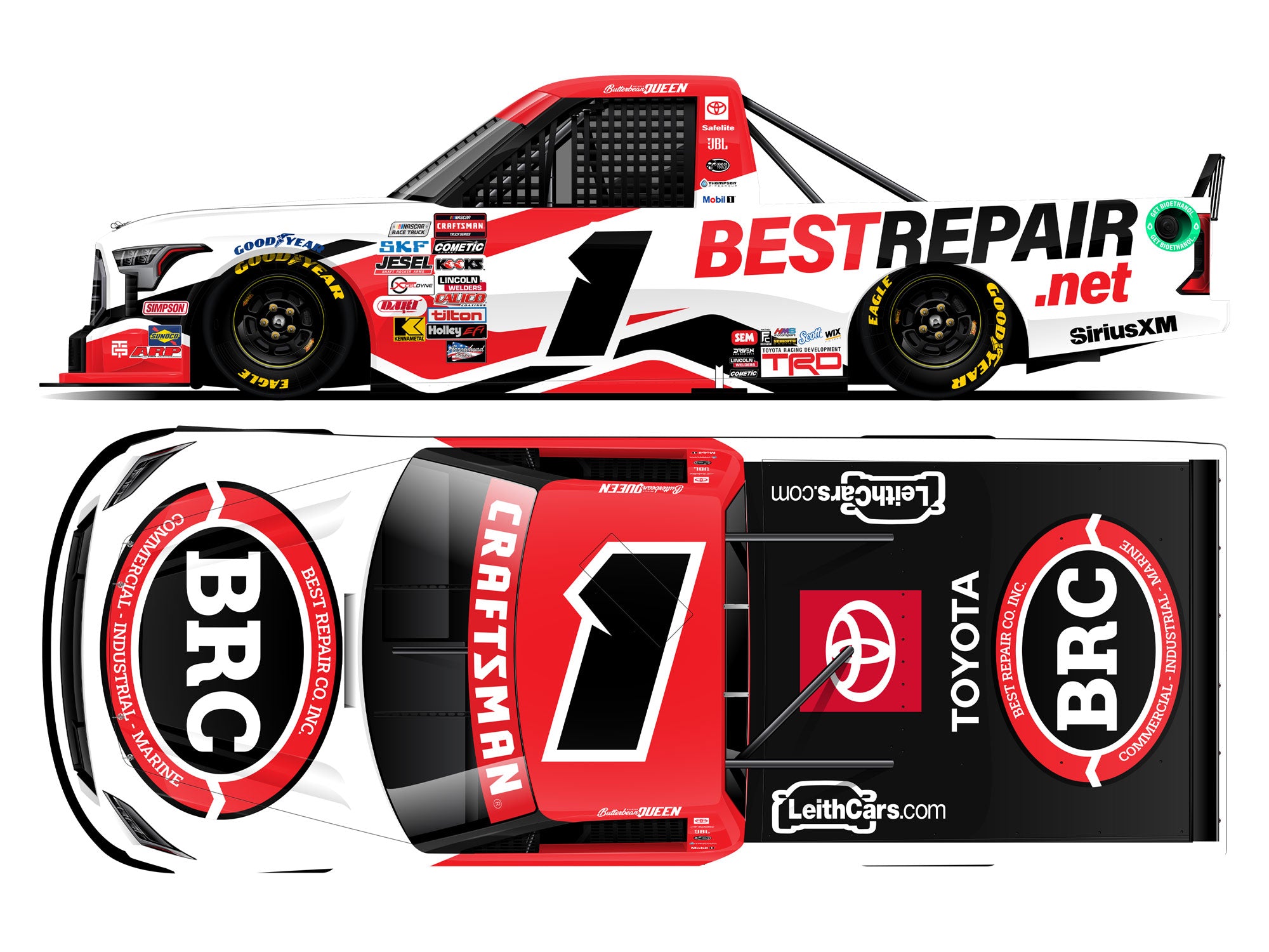 Lionel Racing - NASCAR Craftsman Truck Series 2024 - Breden "Butterbean" Queen #1 Best Repair