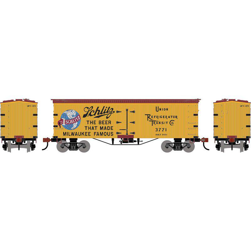 Athearn HO 3035 - Roundhouse - 36' Wooden Reefer "Schlitz" #3771