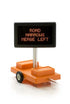 Miniatronics 85-005-01 - HO Scale - Mobile Highway Sign - Road Narrows Merge Left