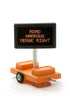 Miniatronics 85-506-01 - Mobile Highway Sign - Road Narrows Merge Right