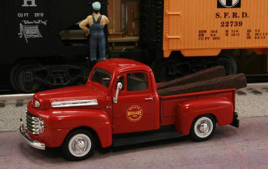 Railyard Truck Series - 1948 Ford F1 Pickup "Duluth, Missabe & Iron Range Railway" (Red) 1/43 Diecast Car
