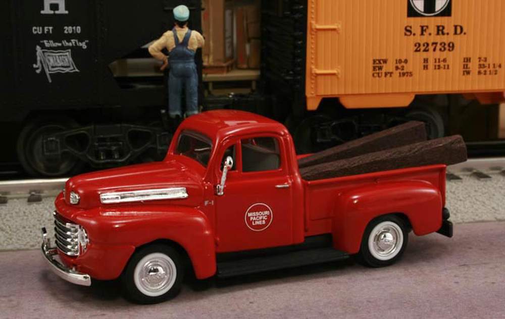 Railyard Truck Series - 1948 Ford F1 Pickup "Missouri Pacific Railroad" (Red) 1/43 Diecast Car