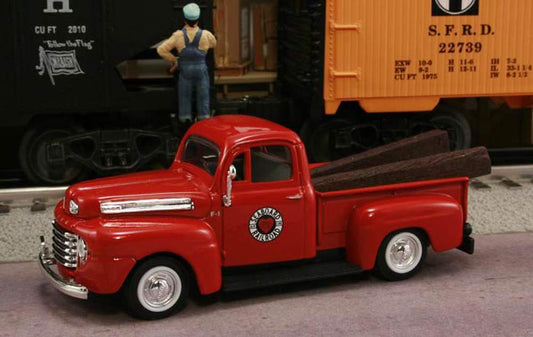Railyard Truck Series - 1948 Ford F1 Pickup "Seaboard Air Line Railroad" (Red) 1/43 Diecast Car
