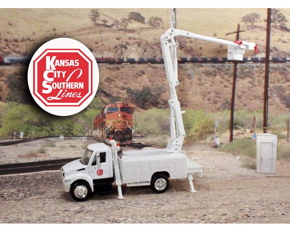 Railyard Truck Series - International Bucket Truck "Kansas City Southern Railroad" 1/43 Diecast Car