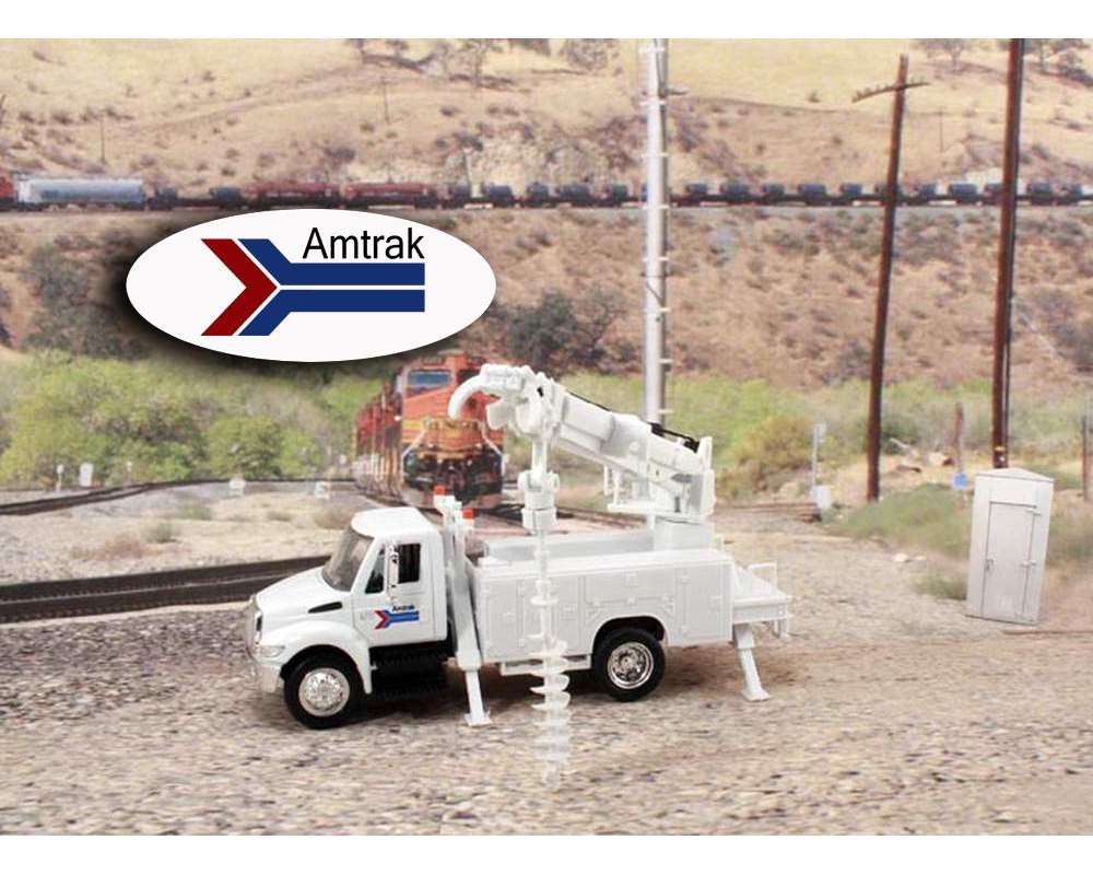 Railyard Truck Series - International Auger Truck "Amtrak" 1/43 Diecast Car
