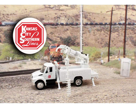 Railyard Truck Series - International Auger Truck "Kansas City Southern Railroad" 1/43 Diecast Car