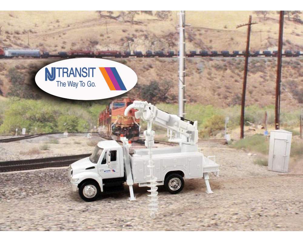Railyard Truck Series - International Auger Truck "New Jersey Transit" 1/43 Diecast Car