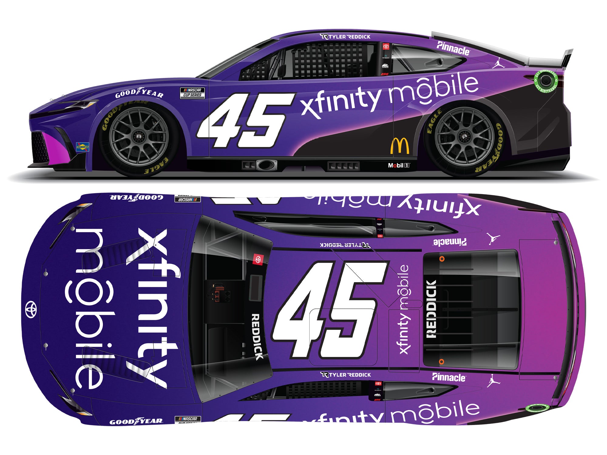 Lionel Racing - NASCAR Cup Series 2024 - Tyler Reddick #45 XFINITY Mobile