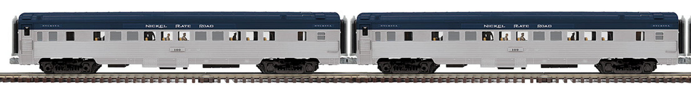 Atlas O 3001597S - 70' Streamlined Passenger Set "Nickel Plate Road" (4-Car) - Custom Run for MrMuffin'sTrains