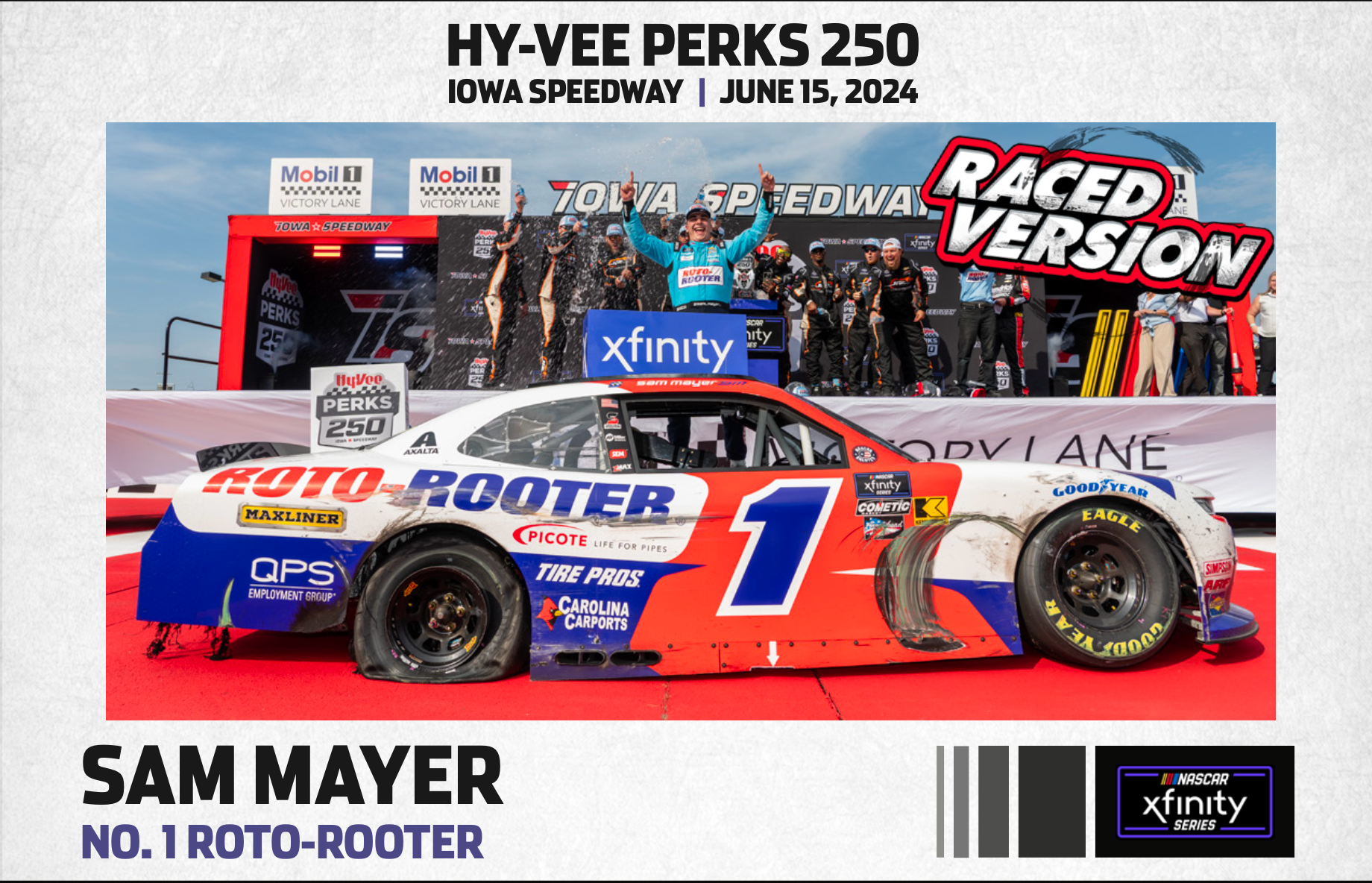 Lionel Racing - NASCAR Xfinity Series 2024 - Sam Mayer - No.1 Roto-Rooter