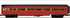 MTH 20-3519a & 20-3519b Pennsylvania 2 Car 70' Streamlined Bag/Observation Passenger Set (Smooth)-4 Car Set-Second hand-M5221