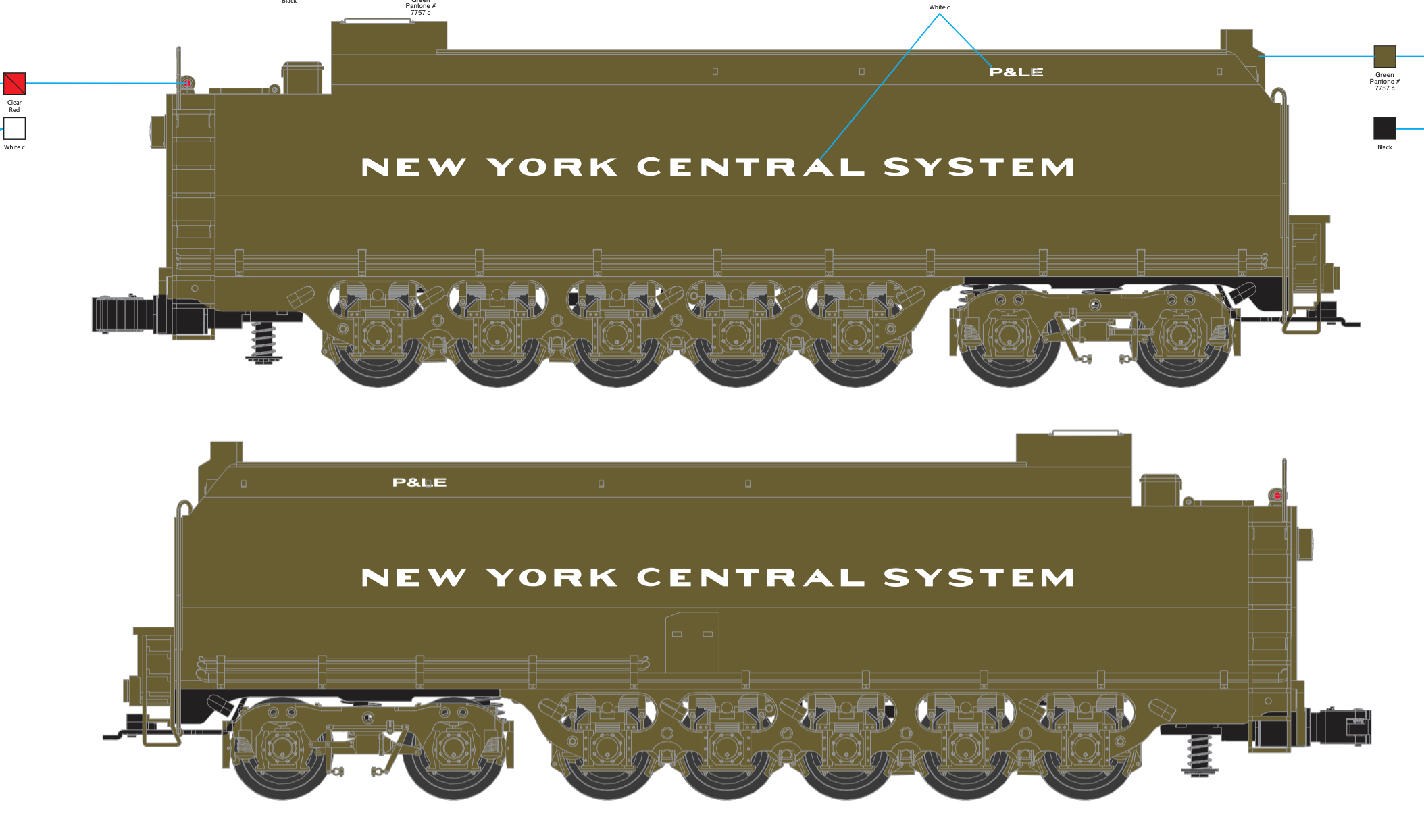 Lionel 2531750 - Vision Line J1e Hudson Steam Locomotive "Pittsburgh & Lake Erie" #8402 - Custom Run for MrMuffin'sTrains