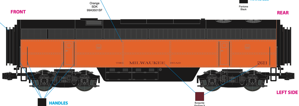 Lionel 2533959 - Legacy - C Liner Superbass "Milwaukee Road" #26B (Non-Powered) - Custom Run for MrMuffin'sTrains