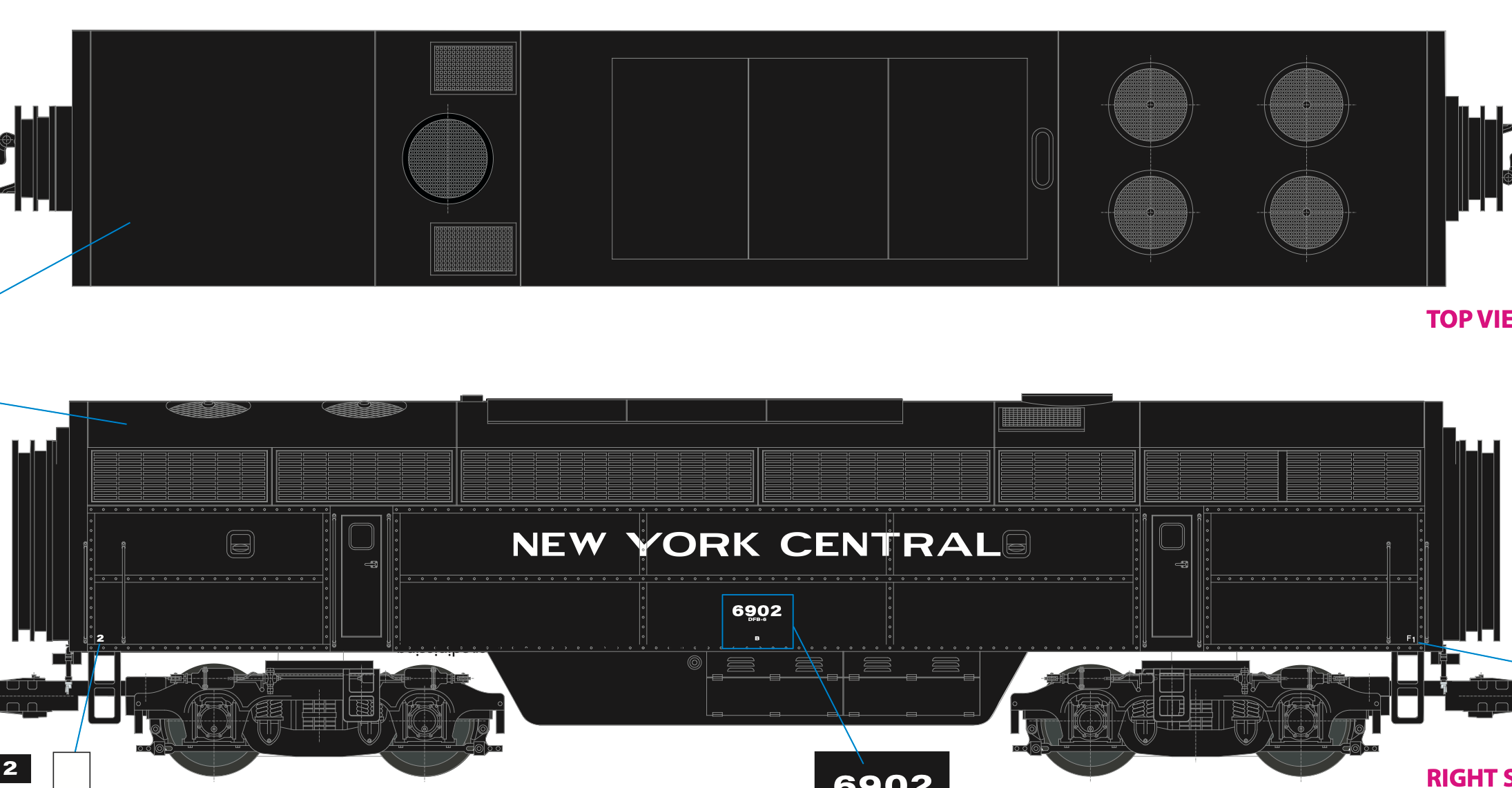 Lionel 2533949 - C Liner Superbass "New York Central" #6901 - Custom Run for MrMuffin'sTrains