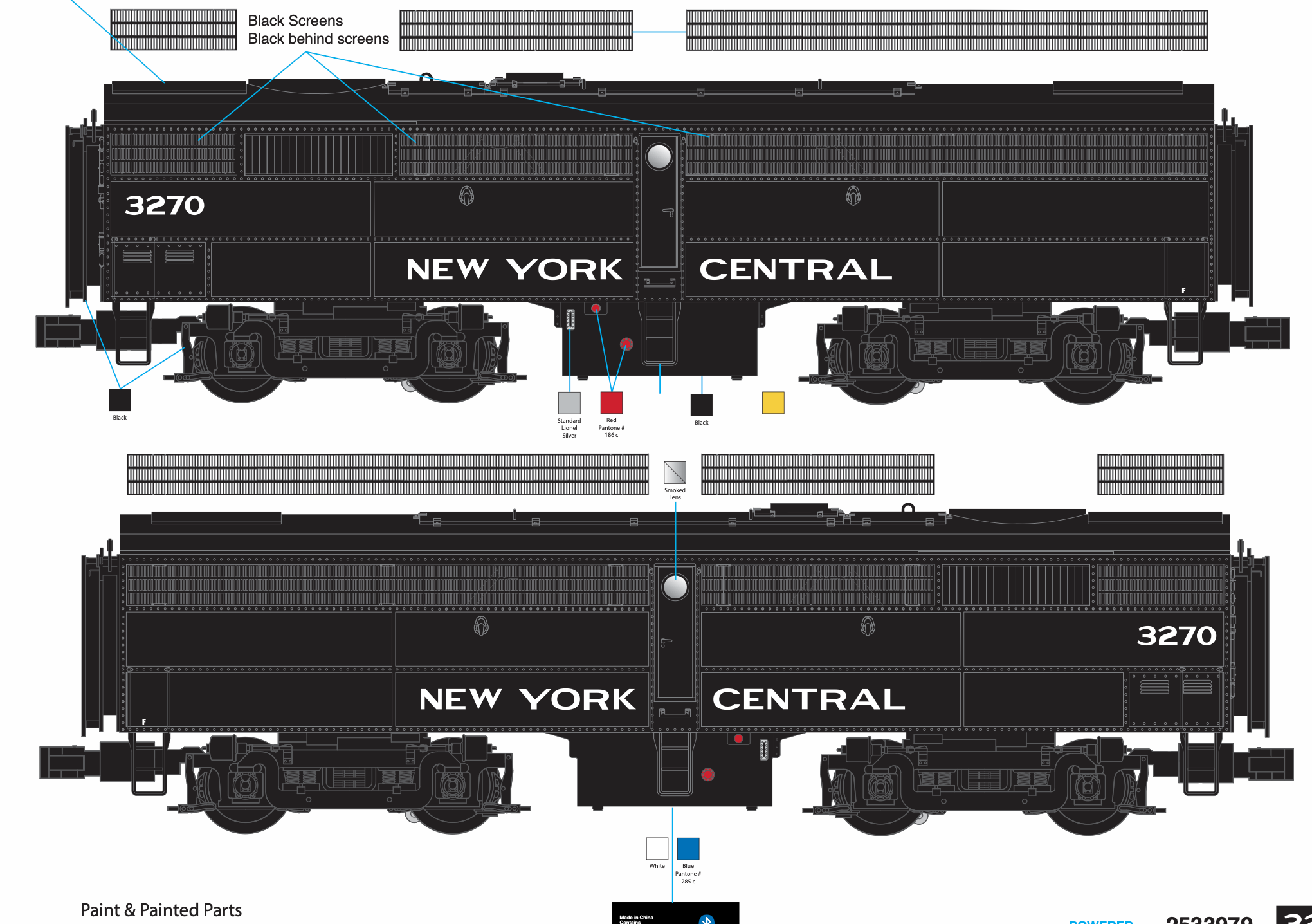 Lionel 2533979 - Legacy FB-2 Diesel Locomotive SuperBass "New York Central" #3270 (Cigar Band) - Custom Run for MrMuffin'sTrains