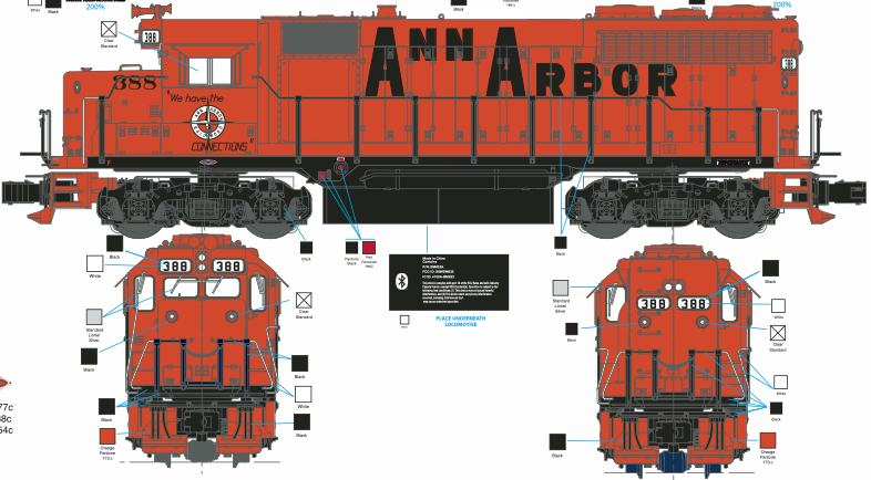 Lionel 2533957 - Legacy GP35 Diesel Locomotive "Ann Arbor" #388 - Custom Run for MrMuffin'sTrains