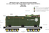 MTH 10-13USA-0 - Tinplate 400E Steam Engine "US Army" (Traditional) - Custom Run for MrMuffin'sTrains