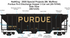 MTH 30-70164 - Ps-2 Discharge Hopper Set "Purdue" (3-Car) - Custom Run for MrMuffin'sTrains