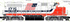 MTH 20-22109-1 - GP-35 High Hood Diesel Engine "SOO Line" #1776 w/ PS3 (Bi-Centennial)