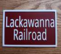Trackside 3D #51 - 3D Printed Railroad Signs "Lackawanna Railroad"