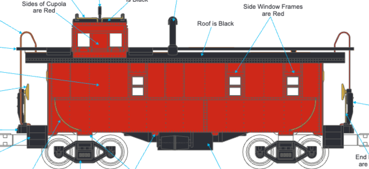 MTH 20-91910 - Steel Caboose "Unlettered" - Custom Run for MrMuffin'sTrains