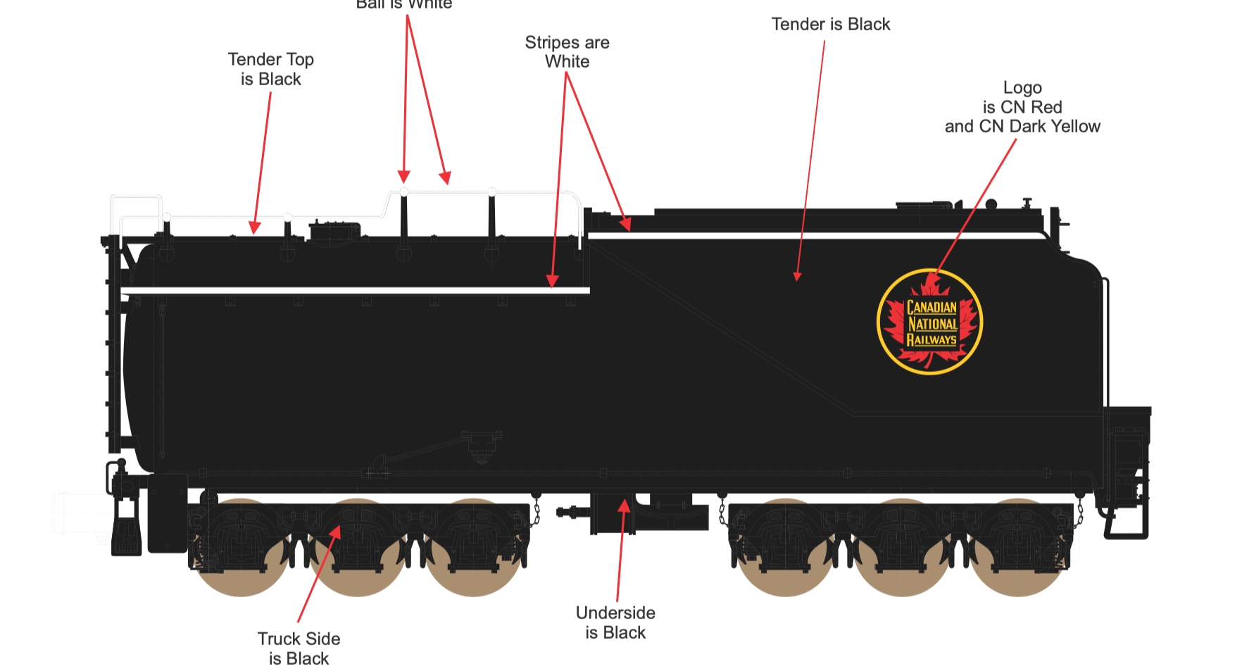 MTH 20-30133-1 - 4-8-4 Steam Locomotive "Canadian National" #6218 w/ PS3 - Custom Run for MrMuffin'sTrains
