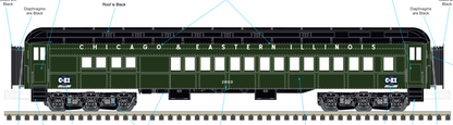 Atlas O - Premier - 70" Madison Heavyweight Passenger Car “Dixie Flyer" (8-Car) - Custom Run for MrMuffin'sTrains - MrMuffin'sTrains