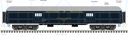 Atlas O - Premier - 70" Madison Heavyweight Passenger Car “Dixie Flyer" (8-Car) - Custom Run for MrMuffin'sTrains - MrMuffin'sTrains