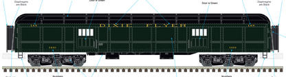 Atlas O - Premier - 70" Madison Heavyweight Passenger Car “Dixie Flyer" (8-Car) - Custom Run for MrMuffin'sTrains - MrMuffin'sTrains