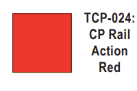 Tru-Color Paint TCP-024 - CP Rail - Action Red (Solvent-Based Paint)